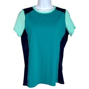 LL Bean Womens UPF 40+ Swim Shirt Rash Guard Sun Protection Tee Sz S Surf Swim